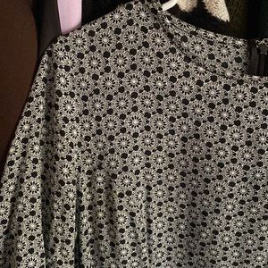 Black White mini dress